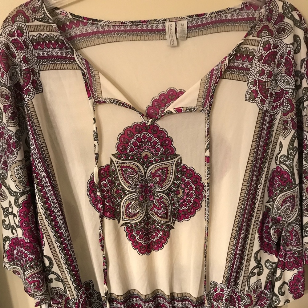 Madison nlyon paisely shirt